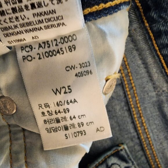 Levi's Ankle Column Skirt NWOT Blue Size 25 - Picture 12 of 15